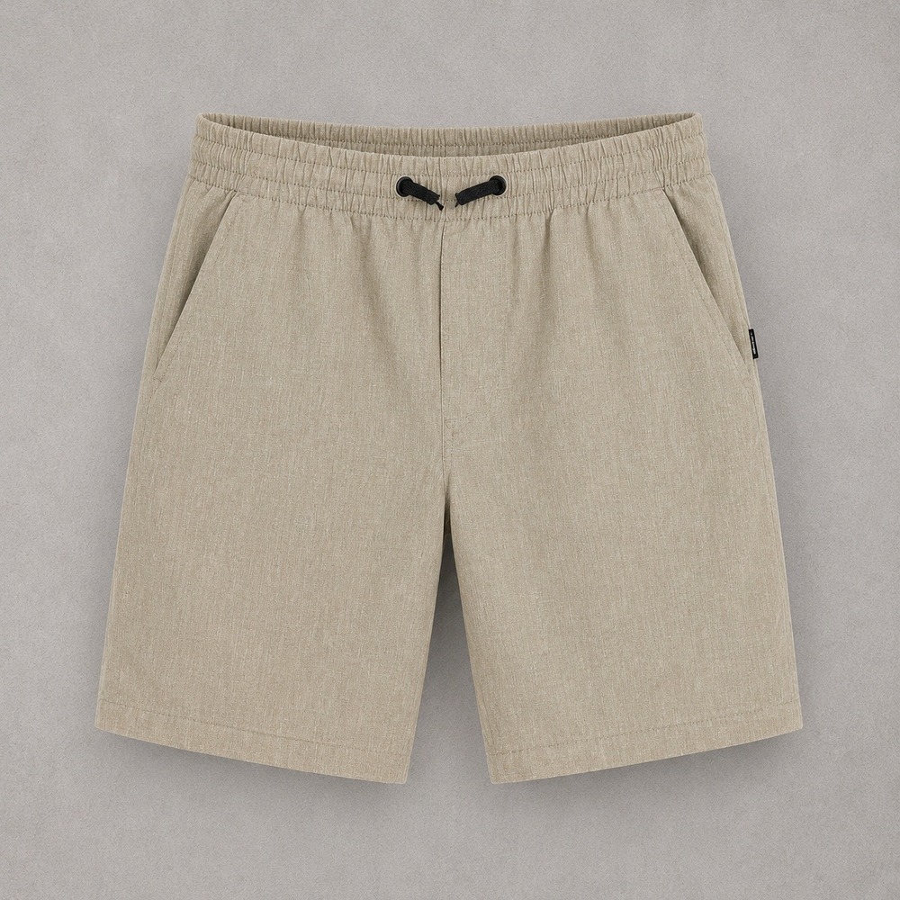 Quiksilver Kids Amphibian Shorts Khaki Tan Hybrid Boardshorts Size L 14/16